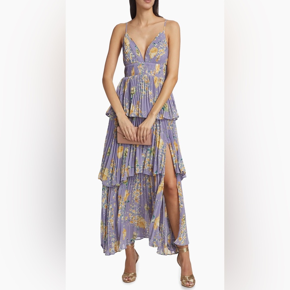 NWT Astr The Label Zaida Floral Tiered Maxi Dress - Picture 2 of 13